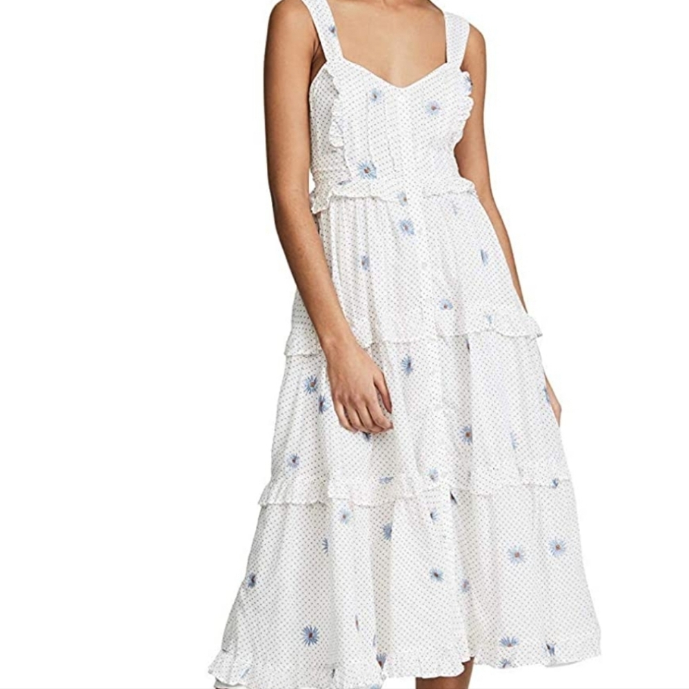 Free people daisy chain midi dress